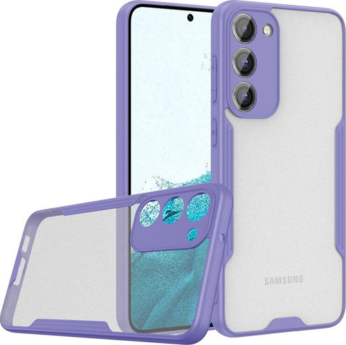Samsung Galaxy A34 Ile Uyumlu Kılıf Kamera Korumalı Colorful Silikon Kapak - Lila