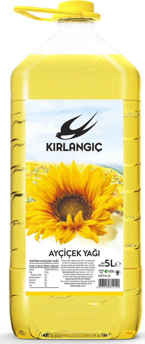 AYÇİÇEK YAĞI 5 LT KUBBELİ PET