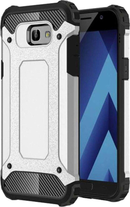 Samsung Galaxy A5 2017 Kapak Çift Katmanlı Zırh Tank Kılıf - Gri