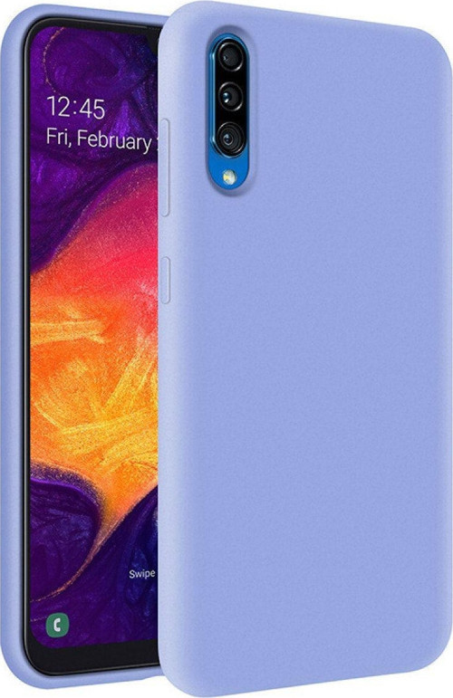 Samsung Galaxy A50 Içi Kadife Soft Logosuz Lansman Silikon Kılıf - Lila