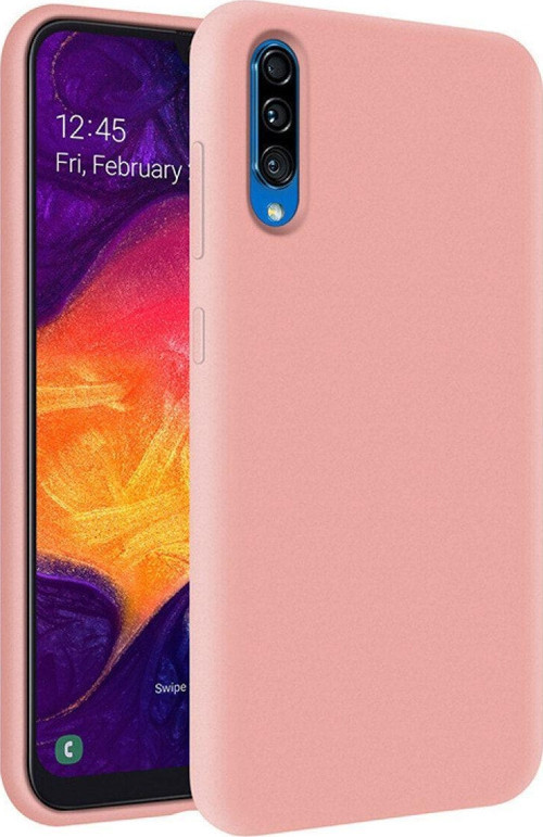 Samsung Galaxy A50 Içi Kadife Soft Logosuz Lansman Silikon Kılıf - Pembe