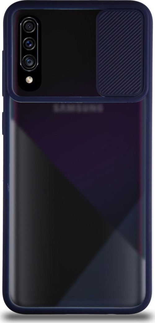 Samsung Galaxy A50s Uyumlu Kapak Lensi Açılır Kapanır Kamera Korumalı Silikon Kılıf