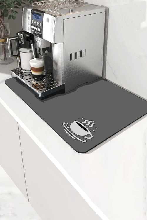 Kahve Makinesi Matı Su Geçirmez Kaymaz Yıkanabilir Çaycı, Çay Espresso Makinesi Pad 35