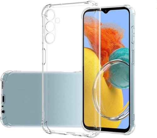 Samsung Galaxy M14 Uyumlu Kamera Korumalı Airbag Antishock Köşe Korumalı Şeffaf Silikon Kılıf