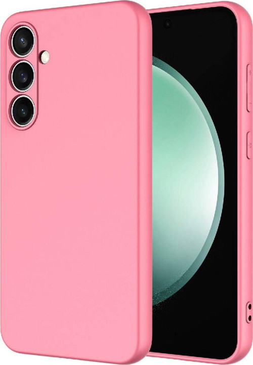 Samsung Galaxy S23 FE Kapak İçi Kadife Kamera Korumalı Lansman Silikon Kılıf - Pembe