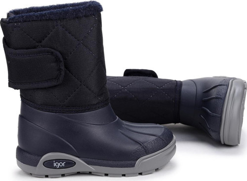 Topo Skı Nylon Erkek/Kız Çocuk Su Geçirmez Yağmur Kar Botu W10209 Lacivert
