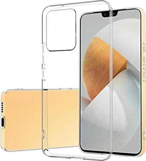 Vivo V23 ile Uyumlu Kapak 1mm Süper Silikon Şeffaf Kılıf