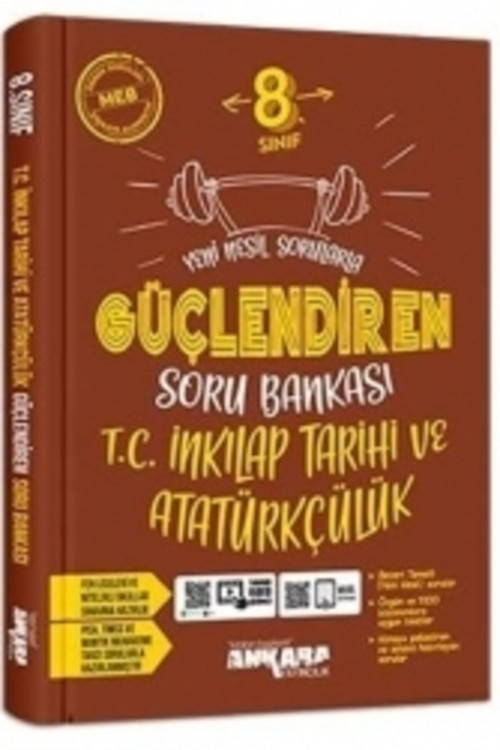 Ankara 8. Sınıf Güçlendiren Inkılap Tarihi Soru Bankası