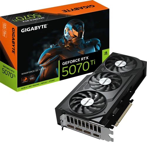 GeForce RTX 5070Ti WINDFORCE GV-N507TWF3OCV2-16GD GDDR7 16G 256Bit Gaming (Oyuncu) Ekran Kartı