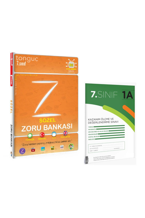 7. Sınıf Sözel Zoru Bankası Ve Kazanım Ölçme Ve Değerlendirme Sınavı (2 Adet)