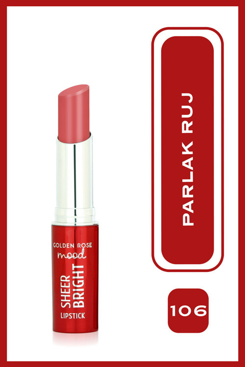 Mood Sheer Bright Lipstick No: 106 Peachy Pink - Parlak Ve Nemlendirici Ruj