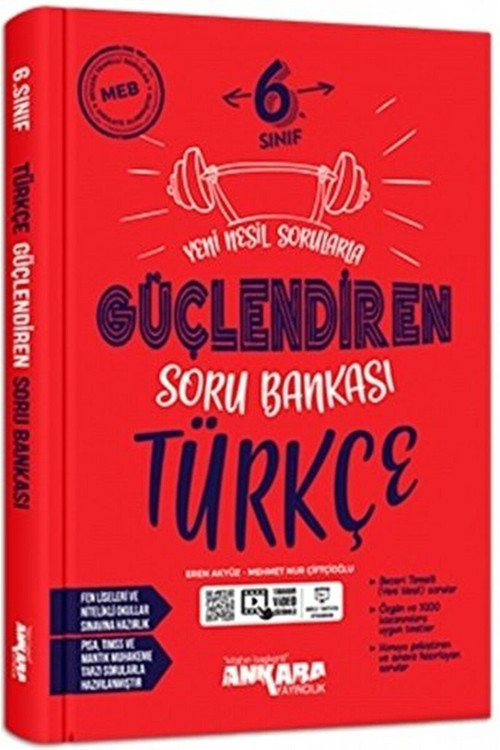 6. Sınıf Türkçe Güçlendiren Soru Bankası / Kolektif / Ankara Yayıncılık / 9786052662274