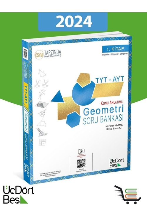 Üçdörtbeş 345 TYT-AYT Geometri 2024 Model Soru Bankası