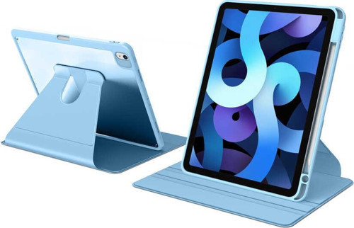 Apple iPad Air 10.9 2020 (4.Nesil) Uyumlu 360° Dönebilen Standlı Nayn Tablet Kılıfı İnce ve Fit