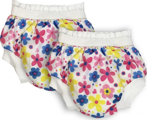 2'li Desenli Lüks Alıştırma Külodu No.3 20-25 kg - Flowers