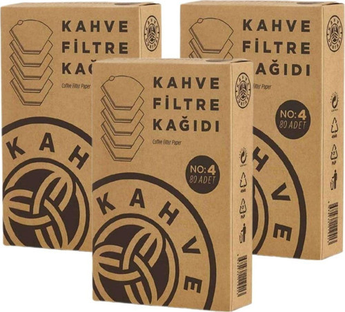 Kahve Filtre Kağıdı 80 Adet x 3 Adet