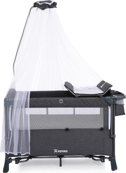Exclusive Comfort 8 in 1 Gri Anne Yanı Park Yatak