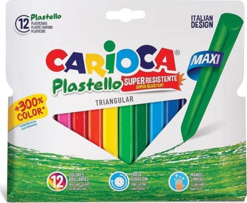 Üçgen Elleri Kirletmeyen Jumbo Pastel Boya 12'li 42671