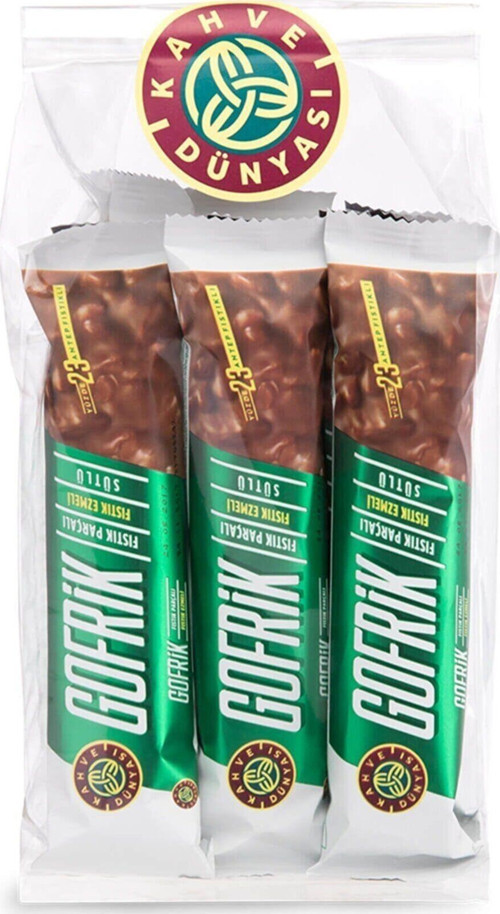 Gofrik Antep Fıstıklı Çikolata 33 gr x 8 Adet