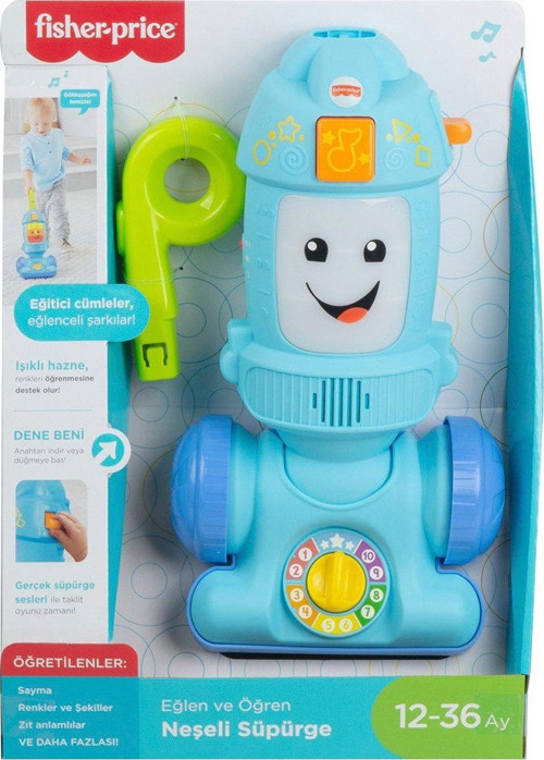 Fisher-Price® Eğlen ve Öğren Neşeli Süpürge / Türkçe / 12-36 ay