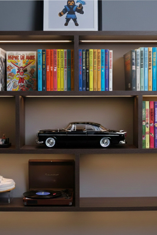 1:24 1955 Chrysler C300 Araba Siyah MM-73302