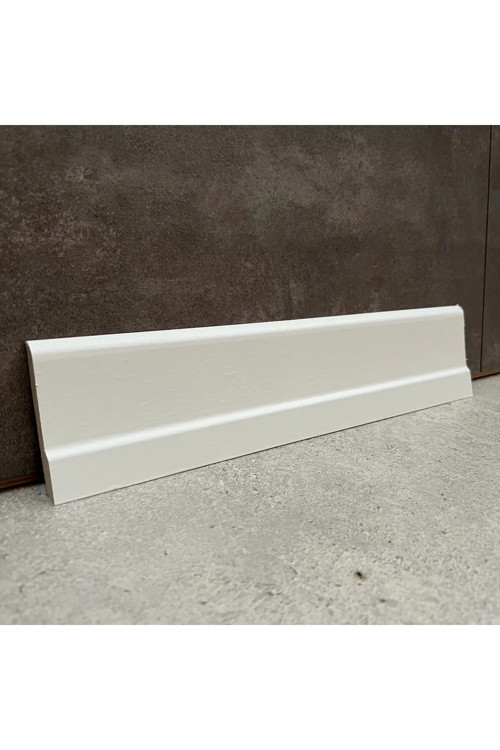 Laminant Parke Süpürgelik L Model 6Cm Lake Beyaz 501