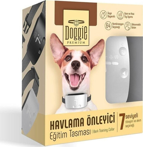 Havlama Önleyici Eğitim Tasması Beyaz