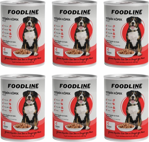 Kuzu Etli Yetişkin Köpek Konservesi 400 Gr x 6 Adet
