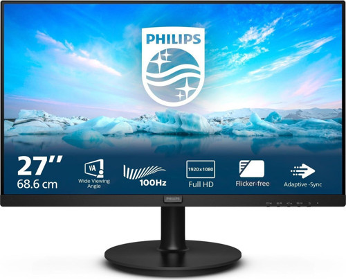 Phılıps 271V8Lab Vline 27" Led 4Ms 100Hz 1920X1080 Fullhd Vga Hdmı Multimedya (Vesa) Siyah Monitör