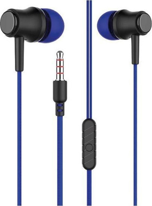 Stereo Ses 3.5mm Jack Kulak İçi Kablolu Kulaklık Mavi SX-06