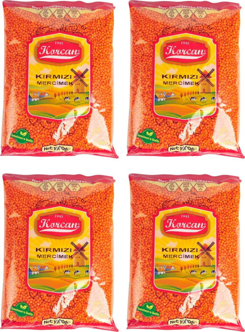 Kırmızı Mercimek 1 kg x 4 Adet