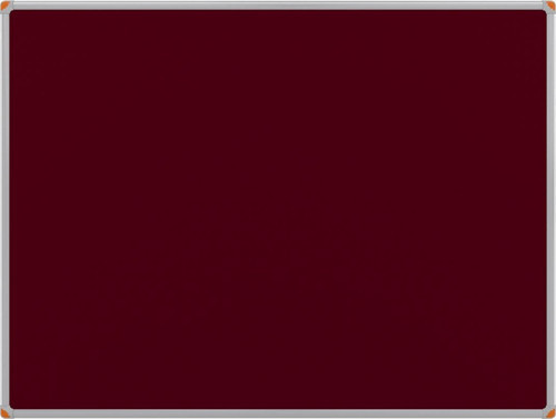 120 x 240 Cm Bordo Kumaş Kaplı Alüminyum Çerçeve Pano - Pan968