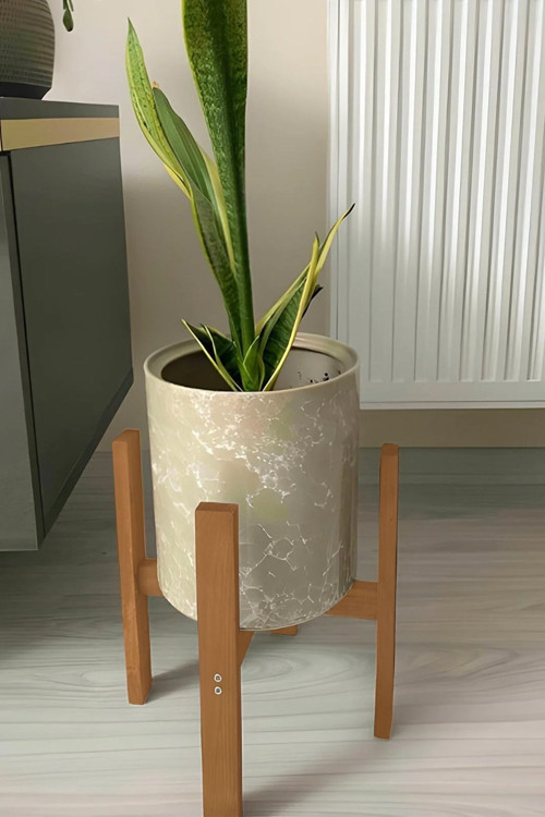 Saksı Altlığı Ahşap Saksılık Dekoratif Çiçek Standı 2199