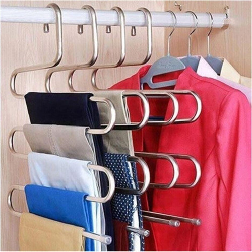 Askı Pantolon Askısı 5 Katlı Akıllı Pantolon Askısı