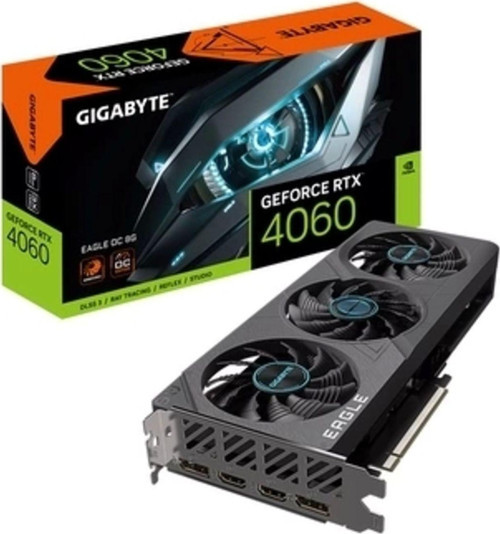 RTX 4060 Eagle OC GV-N4060EAGLE OC-8GD 128 Bit GDDR6 8 GB Ekran Kartı