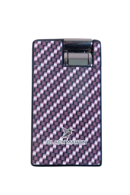 Tek Torch Pürmüz Karbon Desenli Siyah Puro Çakmağı