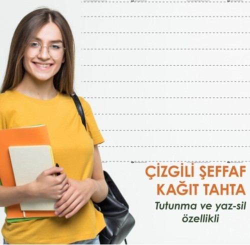 Çizgili Şeffaf Yapışkansız Tutunan Not Belge Fotoğraf Tutucu Özellikli, Inovatif Pano Akıllı Kağıt