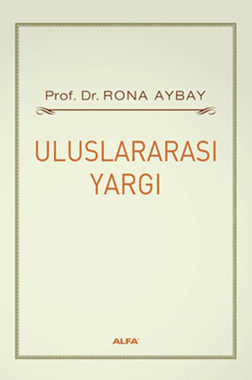 Alfa Yayıncılık Uluslararası Yargı