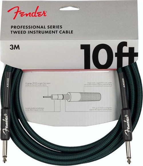 Professional 3m Tweed Sherwood Green Enstrüman Kablosu