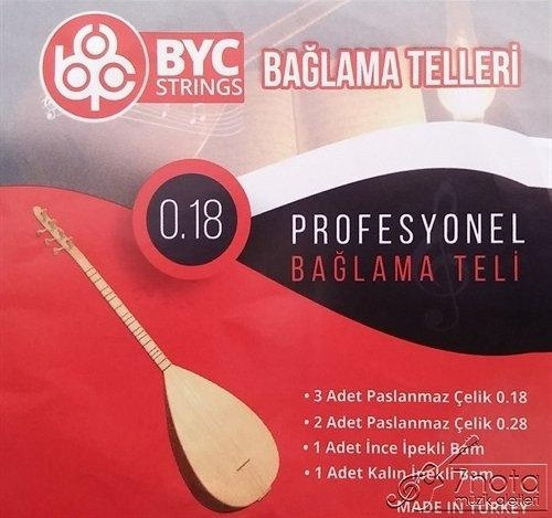Byc18 Kısa Sap Bağlama Teli Takım Profesyonel 0.18 Kısa Sap
