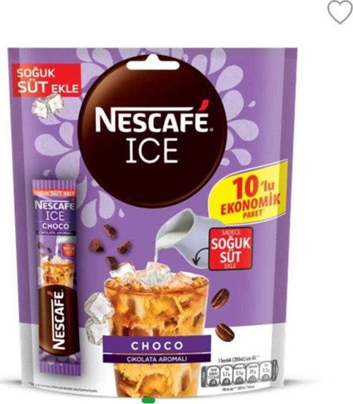 Nescafé Ice Original (Yeni Çikolata Aromalı Ice) 10 Lu Ekonomik Paket