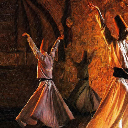 Pastelya Sayılarla Boyama Seti Çerçeveli Kasnaklı Öz E Yolculuk Mevlana 2