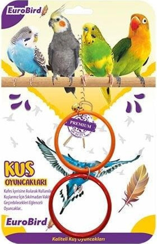 Kuş Oyuncağı Renkli İkili Halka