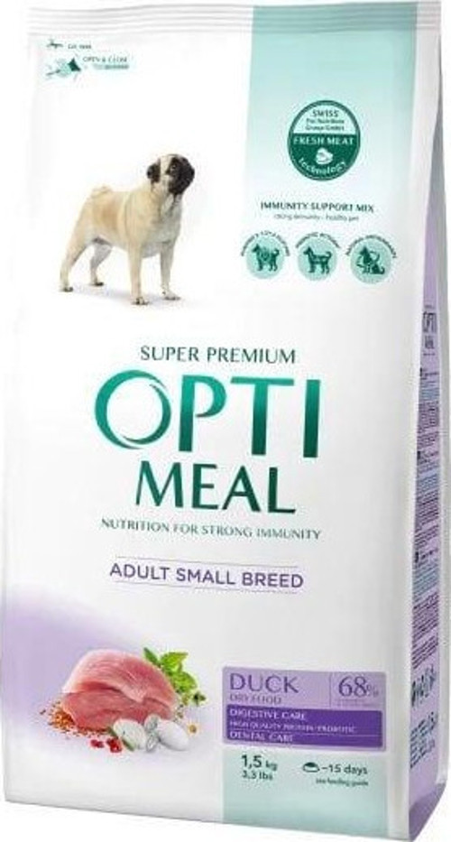 Süper Premium Ördekli Küçük Irk Yetişkin Köpek Maması 1,5 Kg