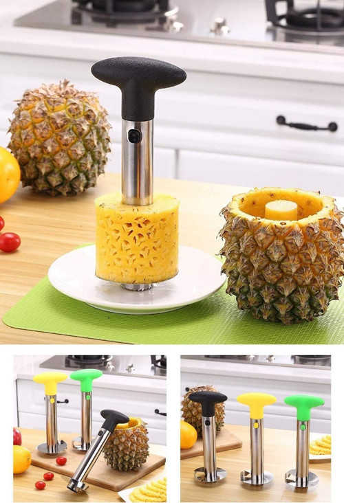 Kolay Ananas Dilimleyici Paslanmaz Çelik Meyve Soyucu