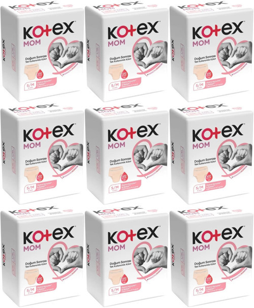 Mom Lohusa Külodu - Külot Bez S - Small - Küçük / M - Medium - Orta 72 Li Set (9PK*8)