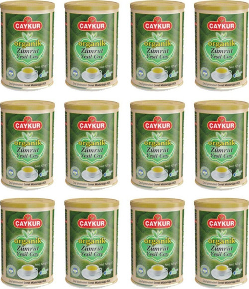 Organik Zümrüt Yeşil Çay 125 Gr - 12 Adet