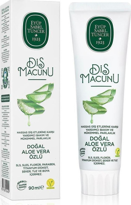 Doğal Aloe Vera Özlü Diş Macunu 90 Ml
