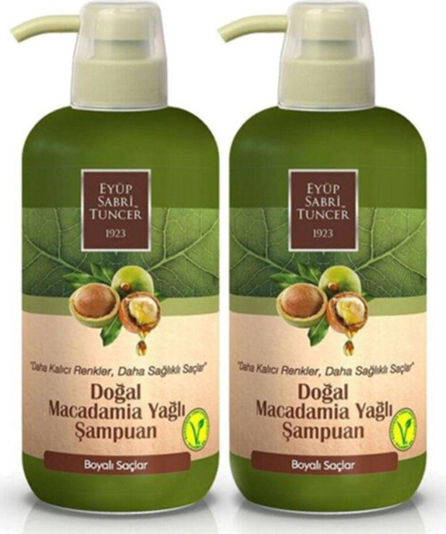 Doğal Macadamia Yağlı Şampuan 600 Ml Pet Şişe X 2 Adet