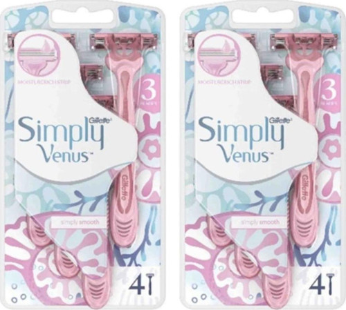 Kadın Venüs Simply 3 Bıçak 4'Lü X 2 Adet
